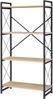 Standregal Skørping 125x65x30 cm Schwarz/Eicheoptik [en. casa] Bild 5