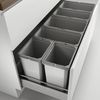 Abfallsorter Cox Box 2T/1200-6 mit sechsfach Trennung inkl. Biodeckel für 120 cm Schrankbreite / Abfalleimer / Abfallsammler / Mülleimer Bild 3