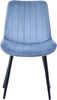 HOMAVO 2er-Set 'YZ1' Esszimmerstuhl mit Metallgestell, Samt blau, 53 x 62,5 x 88 cm Bild 2