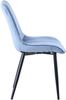 HOMAVO 2er-Set 'YZ1' Esszimmerstuhl mit Metallgestell, Samt blau, 53 x 62,5 x 88 cm Bild 3