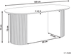 Esstisch SAVORY Schwarz 180 cm 90 cm Bild 2