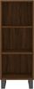 vidaXL Sideboard Braun Eichen-Optik 34,5x32,5x90 cm Holzwerkstoff 828763 Bild 4