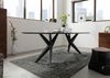 Esstisch Akazie 220x100x76 braun lackiert Beine anthrazit matt SWISS EDGE #41 Bild 4