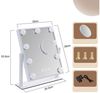 Nettlife Schminkspiegel mit Licht Spiegel 3 Farben USB Touch-Steuerung Hollywood (1-St), Schlafzimmer, Wohnzimmer Bild 3
