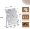 Nettlife Schminkspiegel mit Licht Spiegel 3 Farben USB Touch-Steuerung Hollywood (1-St), Schlafzimmer, Wohnzimmer Bild 4