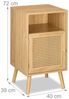 Relaxdays Nachttisch im Rattan-Design Bild 5