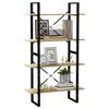 vidaXL Bücherregal 4 Fächer Sonoma-Eiche 80x30x140 cm Holzwerkstoff 806460 Bild 4
