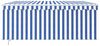 vidaXL Markise Manuell Einziehbar mit Rollo 3x2,5 m Blau und Weiß 3069256 Bild 3