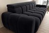 99rooms Alessio Bigsofa Velours TIFFANY Schwarz mit Sitztiefenverstellung Lieferung Wohnung Bild 4