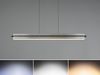 LED Pendelleuchte EMERSON höhenverstellbar & dimmbar, Silber, Breite 95cm Bild 5