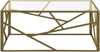 Couchtisch Glas gold rechteckig 50x100 cm ORLAND Bild 4