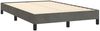 vidaXL Boxspringbett mit Matratze, Samt dunkelgrün, 120x190 cm Bild 3