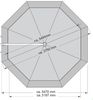 Sun Garden Easy Sun TM Ersatzbezug 375 cm - anthrazit B057 Bild 3