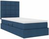 vidaXL Bett mit Stauraum und LED mit LED Blau 90 x 200 cm Polyester 3372395 Bild 4
