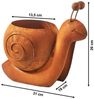 Kobolo Blumentopf Pflanzobjekt Schnecke SNAIL 31 x 19 x 26 cm, braun aus Metall (1 St) Bild 3