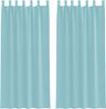 vidaXL Voile Vorhänge mit Schlaufen 2 Stk. Türkis 140x245 cm 4102329 Bild 2