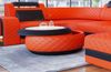Couchtisch Berlin - Büffelleder - orange-schwarz Bild 3