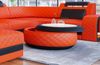 Couchtisch Berlin - Büffelleder - orange-schwarz Bild 5