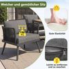 i@home Gartenlounge-Set, (6-tlg), Siebensitzer, mit geflochtenen Armlehnen, Wetterfeste, aus Eisen Bild 3