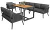 i@home Gartenlounge-Set, (6-tlg), Siebensitzer, mit geflochtenen Armlehnen, Wetterfeste, aus Eisen Bild 4