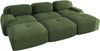 Ecksofa modular in Grün aus Cordstoff, rahmenlos, montagefrei, mit 32D-Hochdichteschaum,75x298x178 cm Bild 5