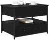 vidaXL Couchtisch Schwarz Eichen-Optik 70 x 50 x 54,5 cm Holzwerkstoff 883050 Bild 3