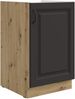 Spülenschrank 50 cm Stilo Grau + Eiche Artisan Küchenzeile Küchenblock Küche Bild 1