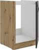 Spülenschrank 50 cm Stilo Grau + Eiche Artisan Küchenzeile Küchenblock Küche Bild 2
