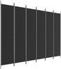 vidaXL 6-tlg. Paravent Schwarz 300x220 cm Stoff 350209 Bild 2