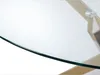 Vente-unique - COSIMA Esstisch Glas TransparentGold - B 90 cm x H 77 cm x L 90 cm Bild 4