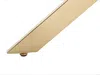 Vente-unique - COSIMA Esstisch Glas TransparentGold - B 90 cm x H 77 cm x L 90 cm Bild 5