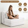 BlingBin Schlafsofa 3 in 1 klappbares Bodensofa Klappmatratze Schaumstoff extra dick 15cm, 210B x 80T x 15H cm 1 Teile, in Matratze umwandelbar, mit 2 Kissen Bild 3