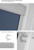 Lysel - Qualitätsdachfensterrollo abdunkelnd dunkelblau Rollo geeignet für Velux Dachfenster C 02, (B x H) 38.30cm x 54cm in blau/dunkelblau Bild 3