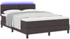 vidaXL Boxspringbett mit Kopfteil Dunkelbraun 160 x 200 cm Stoff 3342222 Bild 3