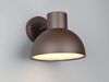Retro Style Downlight Außenwandleuchte ELBE Rostbraun, Ø 20cm Bild 3