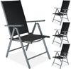 tectake Gartenstuhl 4er Set Gartenstuhl (4er Set, 4 St), klappbar Bild 5