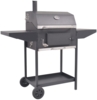 vidaXL Holzkohlegrill Smoker mit Ablage, Stahl Schwarz, 127 x 64 x 125 cm