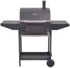 vidaXL Holzkohlegrill Smoker mit Ablage, Stahl Schwarz, 127 x 64 x 125 cm Bild 3