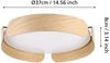 Eglo 99622 Deckenleuchte VALCASOTTO Stahl braun, Kunststoff weiss H:7,5cm Ø:37cm 20W 3000K Bild 5