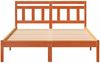 vidaXL Bettrahmen Braun 140 x 190 cm Massives Kiefernholz 872382 Bild 5