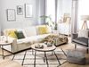 Ecksofa mit Schlaffunktion Polsterbezug beige linksseitig ROMEDAL Bild 3