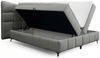 Boxspringbett Bett Schlafzimmerbett NOVA 160x200cm Stoff Rolf Grau Bild 4