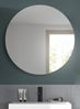 Badezimmer Spiegelschrank Relief in weiß rund 70 cm Bild 2