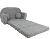 FORTISLINE Kindersofa Kindersofa aus Teddy-Stoff mit Verlängerung - Klappsofa, Spielsofa, ausklappbar Bild 3