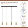 Nettlife Pendelleuchte Pendelleuchte 4 Flammig Holz Esstisch, Höhenverstellbar, LED wechselbar, für Esstisch Küche Wohnzimmer Bild 4