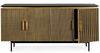 Sideboard Tarvina aus Mangoholz, modernes Design, schwarz gold, 160 cm Breite, Bizzotto Bild 3