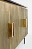 Sideboard Tarvina aus Mangoholz, modernes Design, schwarz gold, 160 cm Breite, Bizzotto Bild 5