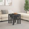 Couchtische, Sofatische 3 Stk. Grau Massivholz Kiefer Bild 3