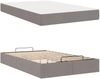 vidaXL Bettgestell mit Matratze 2 pcs Taupe Stoff 3399477 Bild 5
