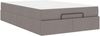 vidaXL Bettgestell mit Matratze 2 pcs Taupe Stoff 3399477 Bild 2